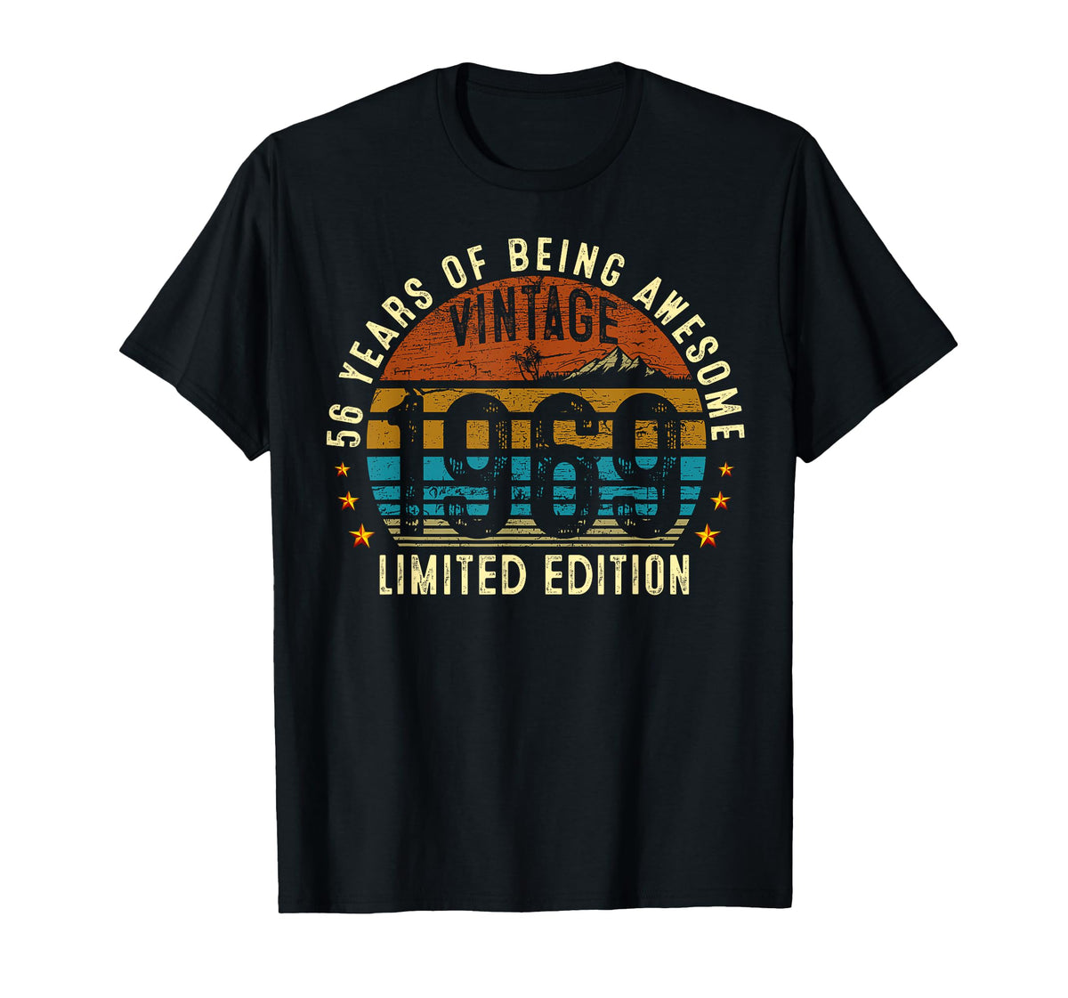 56th Birthday Gifts Men Women 56 Years Old Vintage 1969 T-Shirt