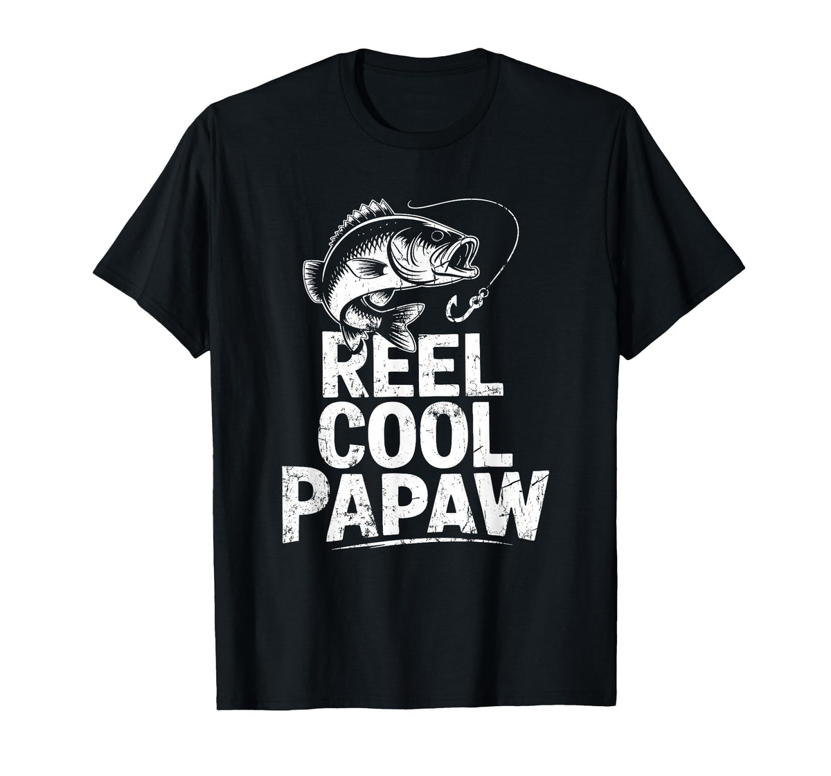 Reel Cool Papaw Shirt Men Fisherman Fathers Day T-Shirt