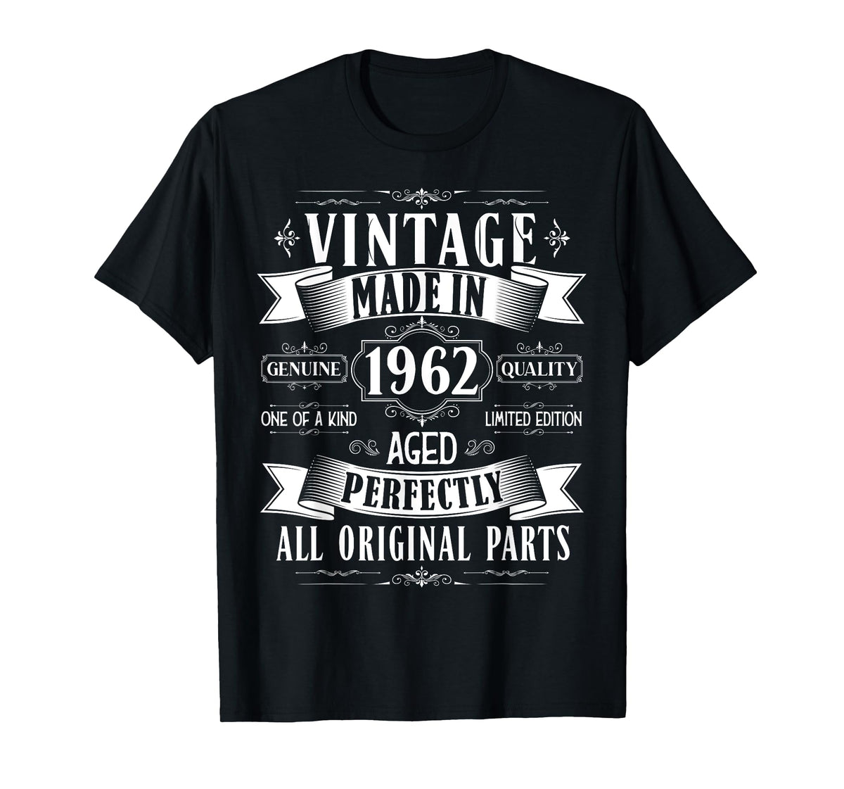 Vintage 63rd birthday men Born 1962 63 years old Bday mens T-Shirt
