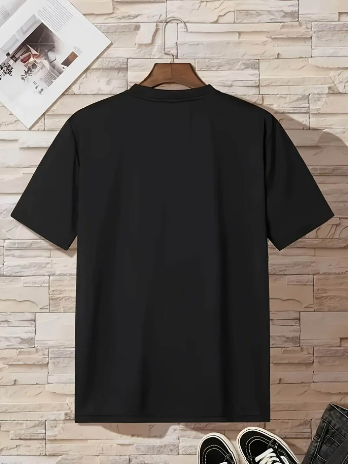 Halloween Characters Playing Video Games Men's Casual Short-Sleeve Crew Neck T-Shirt Outdoor Short-Sleeve Casual Breathable T-Shirt High-Quality Printed Crew Neck Slightly Stretchy T-Shirt Easy to Care Versatile Top Suitable Easter, Halloween