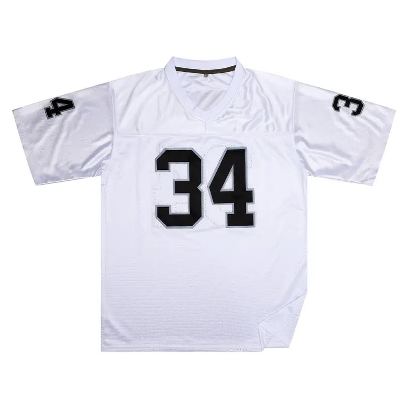 Men's #34 V-Neck Cool Knit Jersey Top - Breathable Athleisure Clothes, Embroidered Universal Casual Sporty Male Clothing for Training, Competition