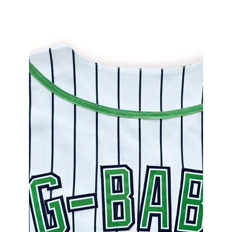 Men's baseball jersey #1 Kekambas Baseball Shirt white , Embroidered Casual Baseball Cardigan