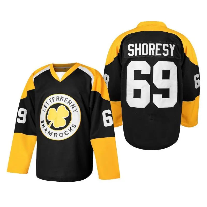 Men's Shore 69 Sudbury Blueberry Bulldogs Game Day Embroidered V-Neck Polyester Hockey Fan Jersey - High-Quality Construction, Sublimated Print, Sports Clothing, Men's Clothing, Hockey Fans, V-Neck Cut, 3XL Male Collectible Uniform (Order 1 Size Lower)