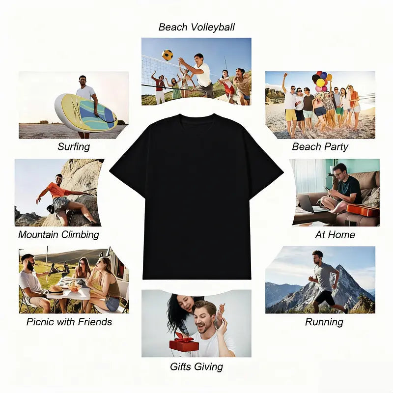 Women's Letter & Dinosaur Print Fitted Lightweight Short-Sleeve Tshirt - Casual Round Neck Top for Daily, Vacation Use, Fashion Apparel Gift (Available in 2XL, 3XL, 4XL, 5XL)
