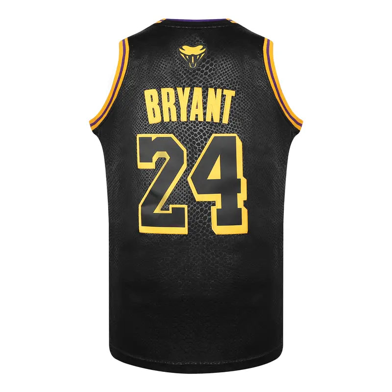 Professional #8/#24 Print Mamba Basketball Jersey - Breathable, Stretchy Polyester Sleeveless Uniform for Basketball Players, Training, Game Day