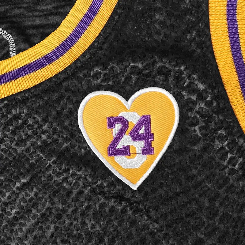 Professional #8/#24 Print Mamba Basketball Jersey - Breathable, Stretchy Polyester Sleeveless Uniform for Basketball Players, Training, Game Day