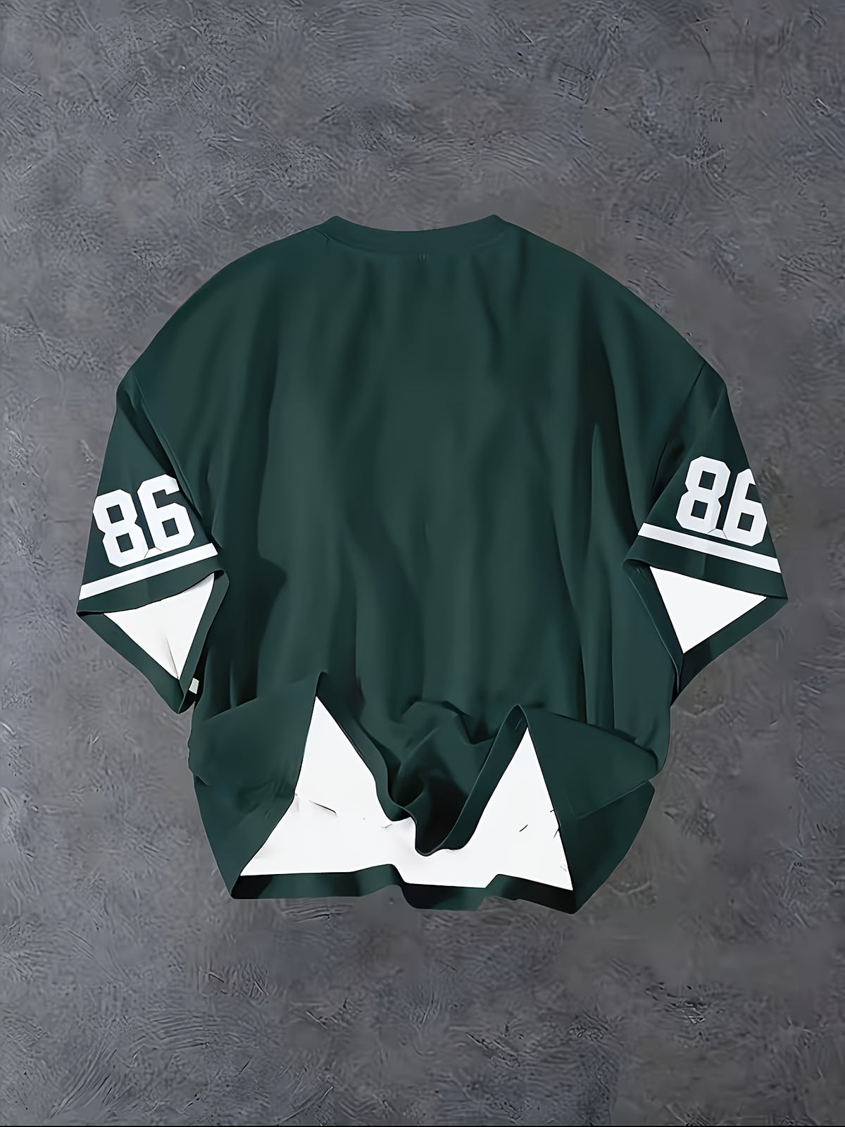 Men's Los Angeles No. 86 American Football Jersey Style Digital Print T-Shirt, Black, White, Green, 3-Color Sporty Casual Short Sleeve