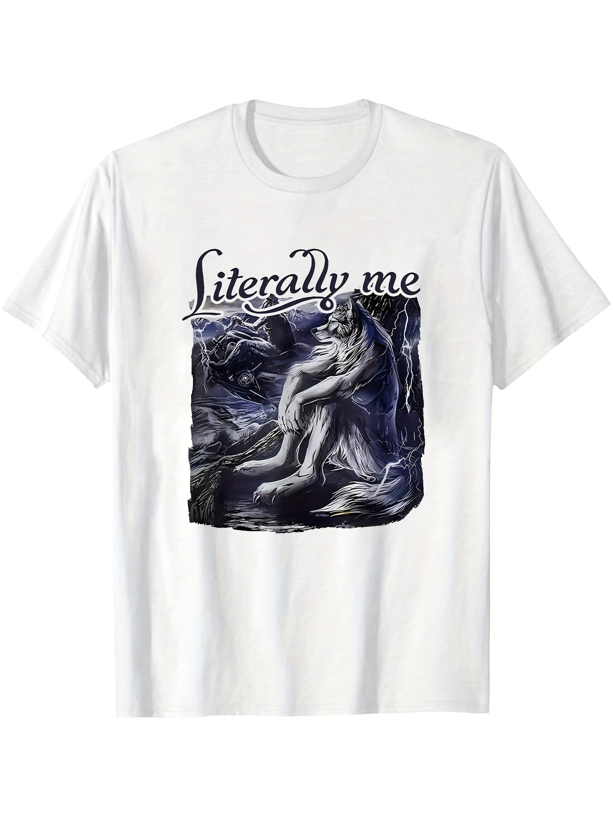 Men'S T-Shirt - Lone Wolf Design T-Shirt, an Ideal Gift