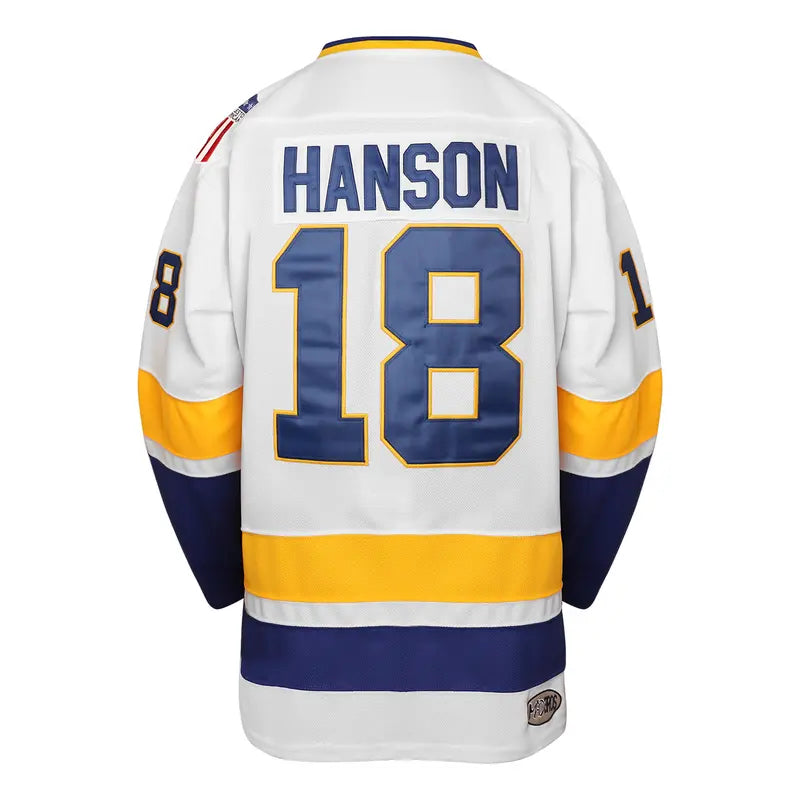 Hanson Brothers Charlestown Chiefs Unisex Polyester Fan Jersey Shirts - High-Quality, Lightweight Mesh, Breathable, Loose Fit Striped Party Wear for 90s Theme Party, Halloween (Sizes 16,17,18) | Ideal Gift