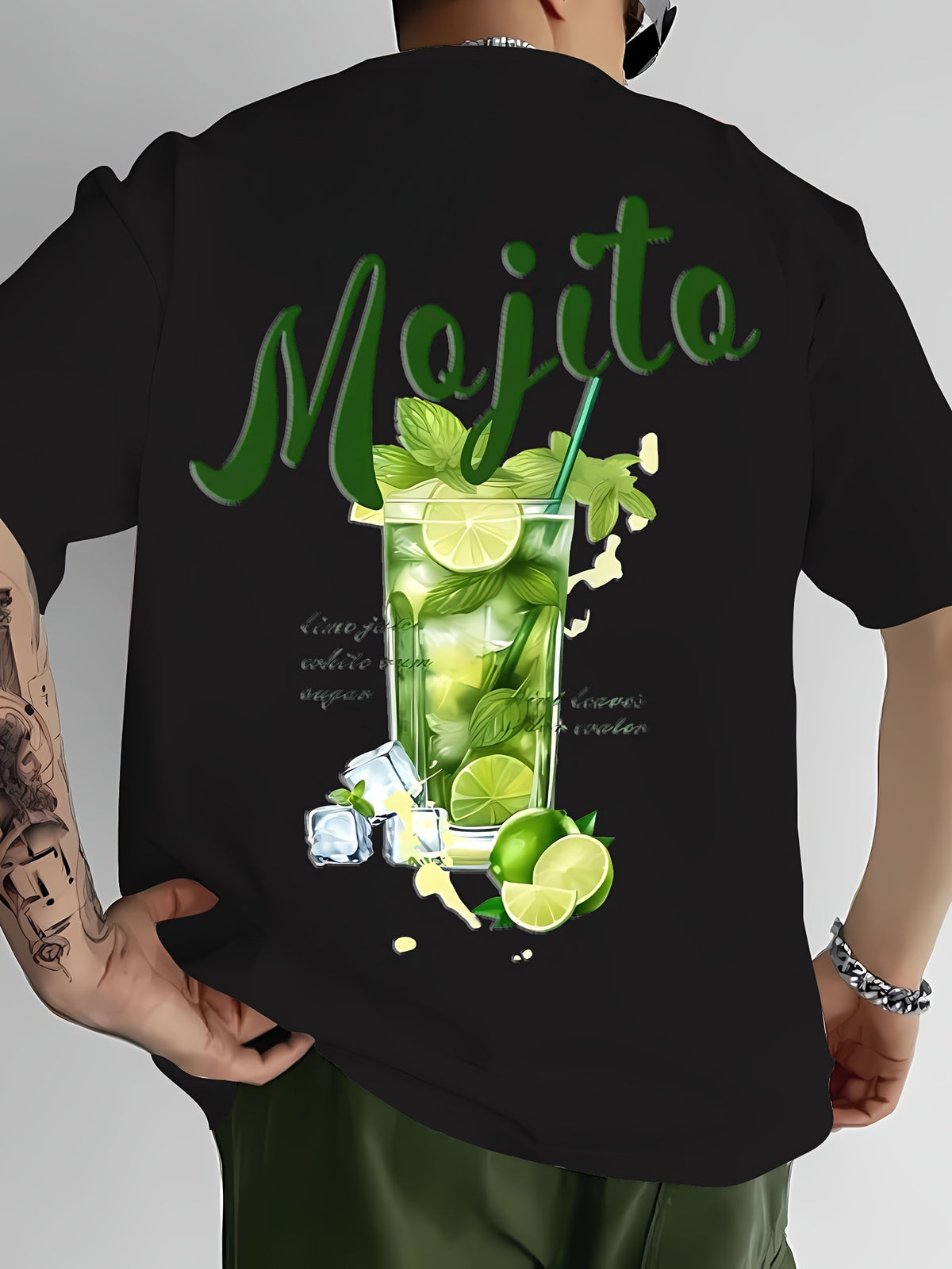 Men's summer short sleeve printed T-shirt