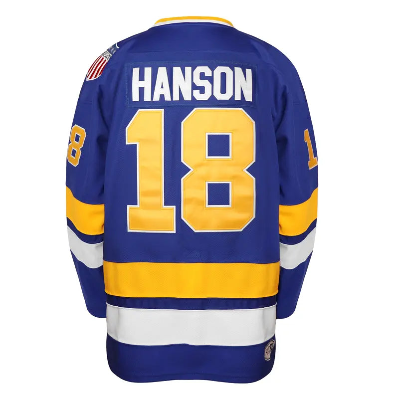 Hanson Brothers Charlestown Chiefs Unisex Polyester Fan Jersey Shirts - High-Quality, Lightweight Mesh, Breathable, Loose Fit Striped Party Wear for 90s Theme Party, Halloween (Sizes 16,17,18) | Ideal Gift