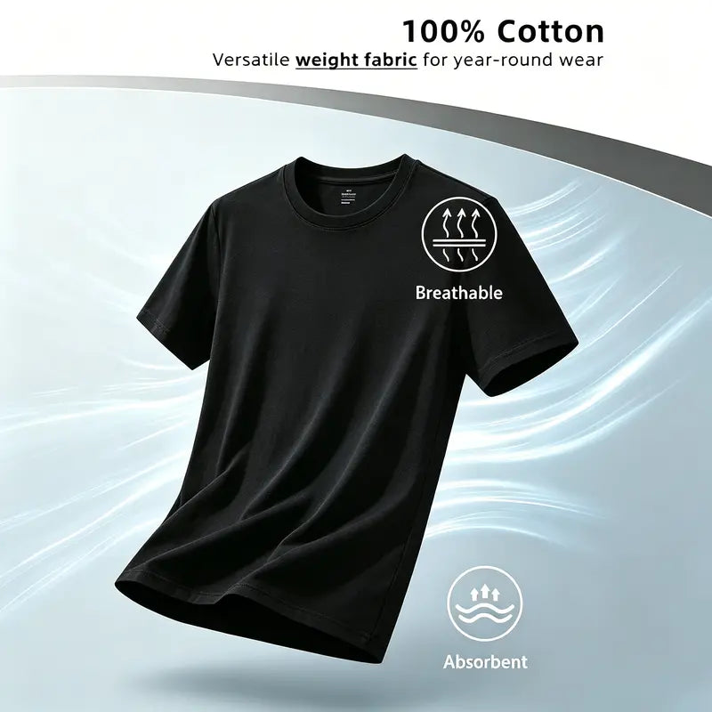 Men's Soft Classic Cotton Casual Streetwear T-Shirt - Round Neck, Custom Print Bold Kenworth Semi Truck Hot Rod KW Graphic, Trucker Enthusiasts Sports Top, Gifts for Him
