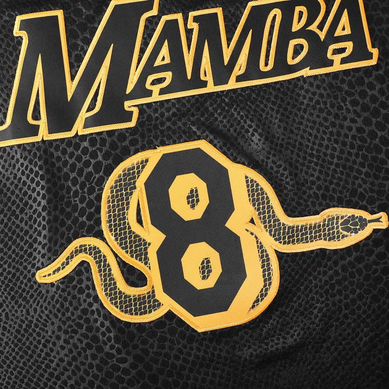 Professional #8/#24 Print Mamba Basketball Jersey - Breathable, Stretchy Polyester Sleeveless Uniform for Basketball Players, Training, Game Day