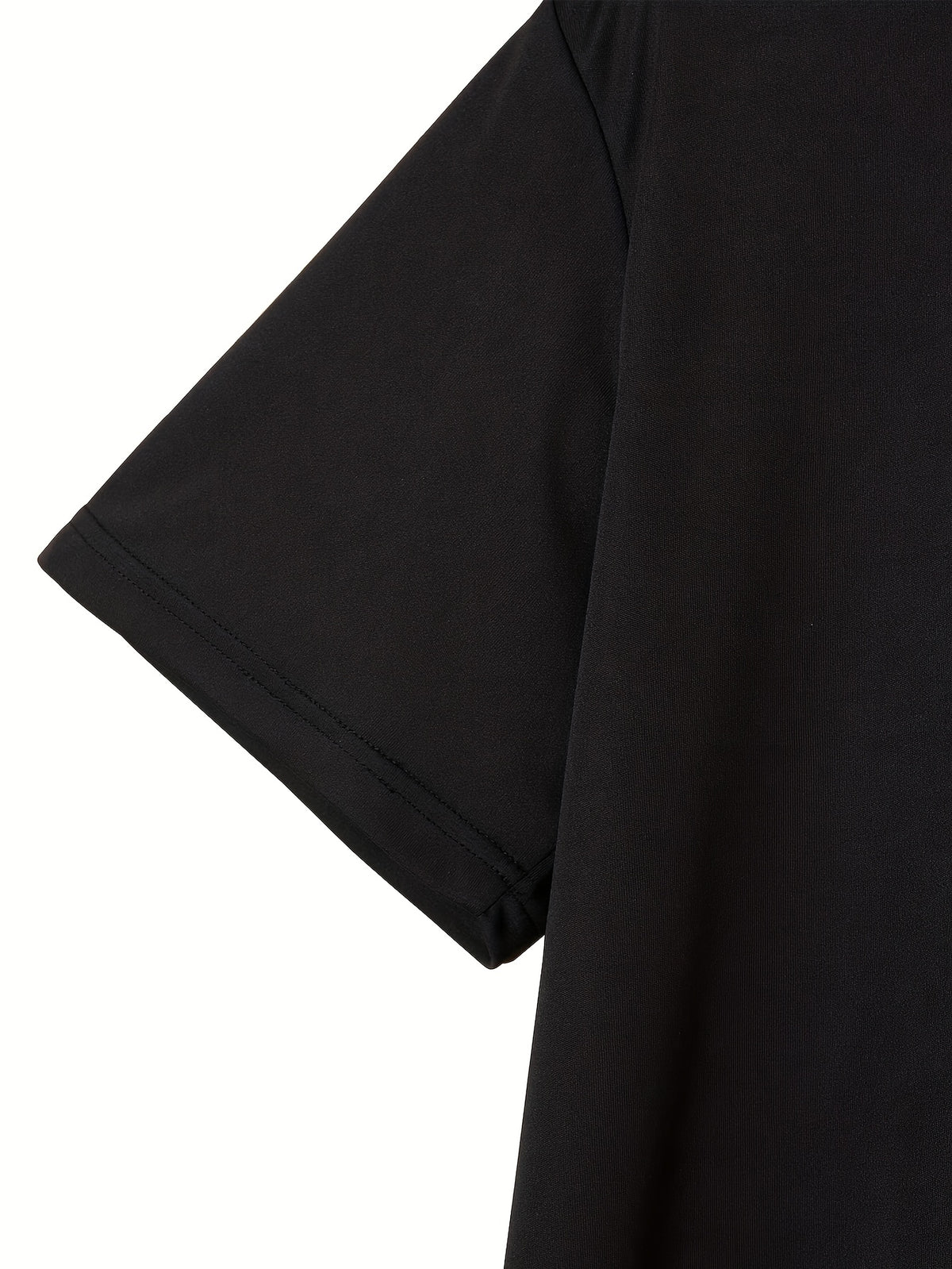 Summer Short Sleeve Pattern Print T-Shirt Versatile Men's Inner Wear Base Layer Short Sleeve