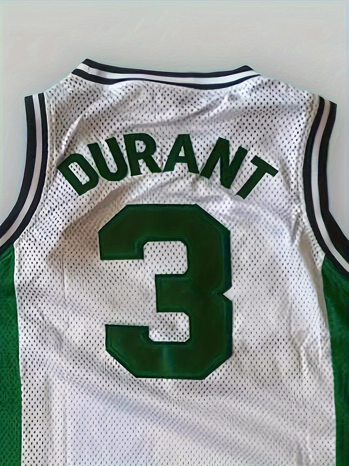 Men'S #3 White Basketball Jersey Embroidery
