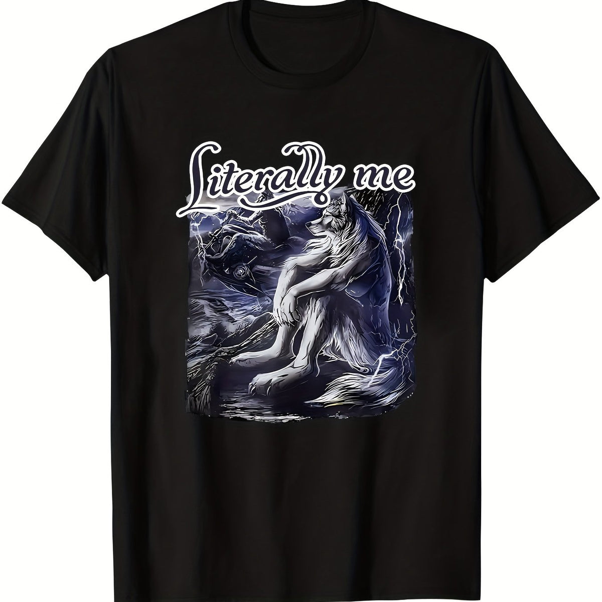 Men'S T-Shirt - Lone Wolf Design T-Shirt, an Ideal Gift