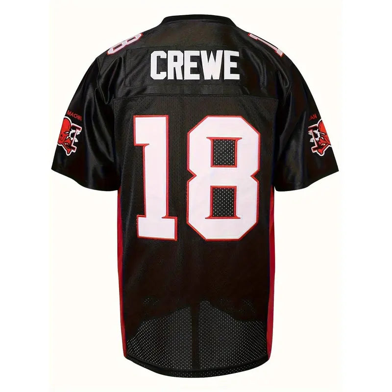 Men's #18 Embroidery Soccer Uniform - Breathable Polyester Short-Sleeve V-Neck Soccer Shirt, Sports Jersey Tee, Male Clothing Workout Top, 7XL Comfy Athletic Wear for Summer Sport, Diwali