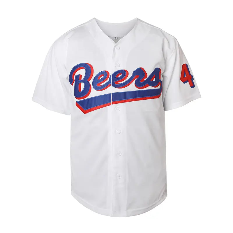 Men's Stitched Pinstripe Baseball Game Jersey Shirts - #44 Joe Cooper, #17 Doug Remer, Durable Breathable Polyester, Collared Neck Casual Sportswear for Baseball Enthusiasts