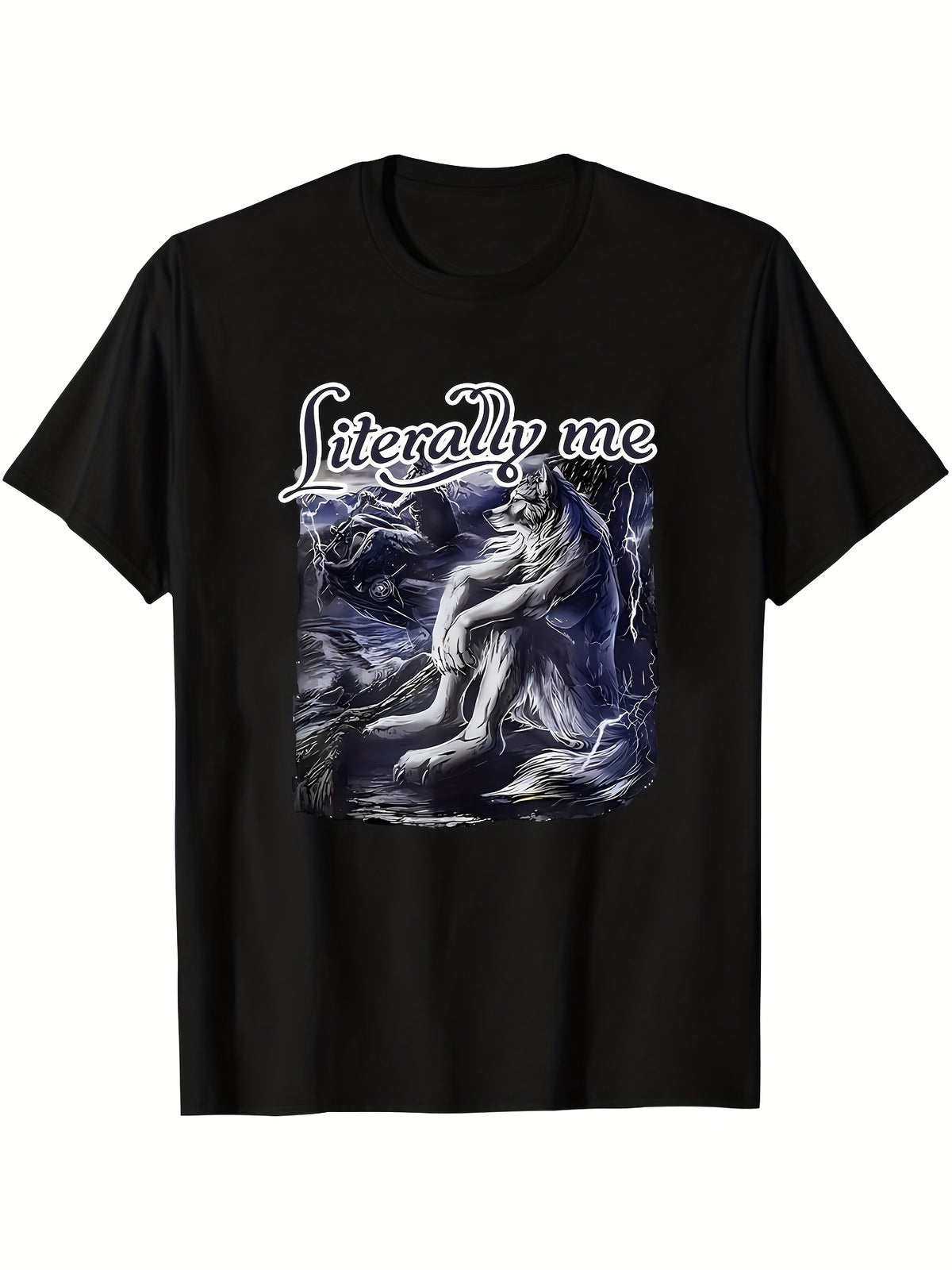 Men'S T-Shirt - Lone Wolf Design T-Shirt, an Ideal Gift