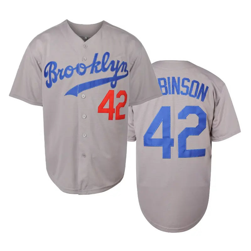 Men's #42 Letter Sleeve Jersey Baseball Top - Short-Sleeved V-Neck, Breathable Stretch Polyester, Relaxed Cut, Embroidered, Large Number Back, Sporty Chic Summer Athletic Casual Wear for Sports Enthusiasts, Sporty Baseball