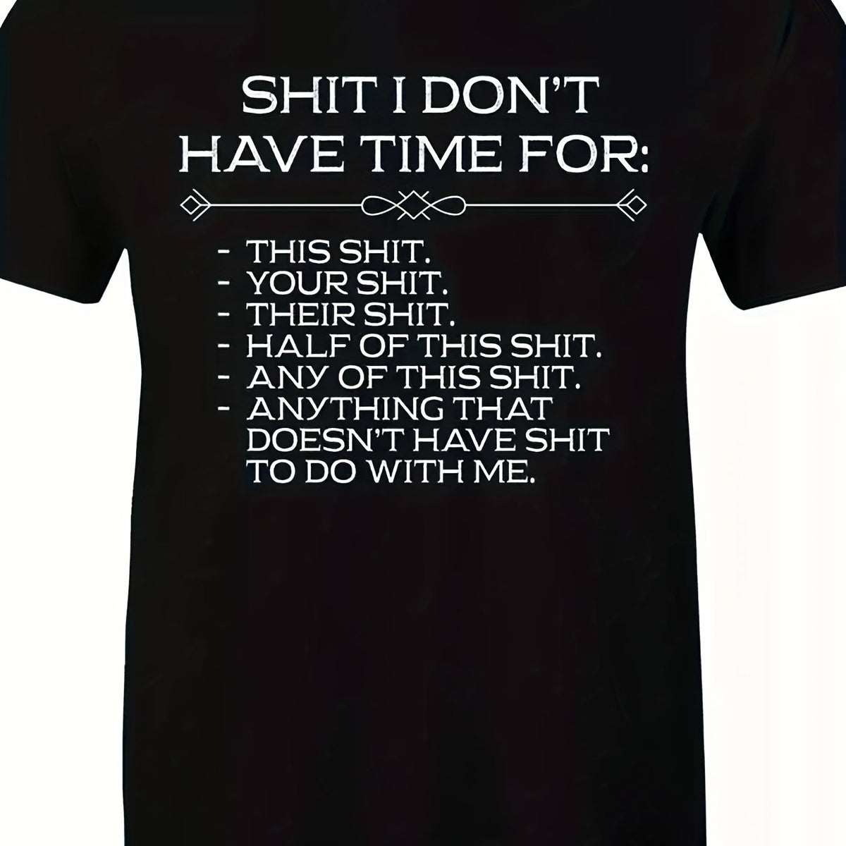 Letter Printing T-Shirt, Men'S Tees, Casual Short Sleeve T-Shirt for Summer